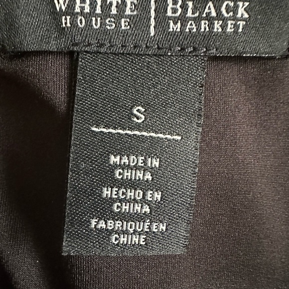 White House Black Market Sleeveless Black Dress With God and Silver Studs. Small - Picture 7 of 7